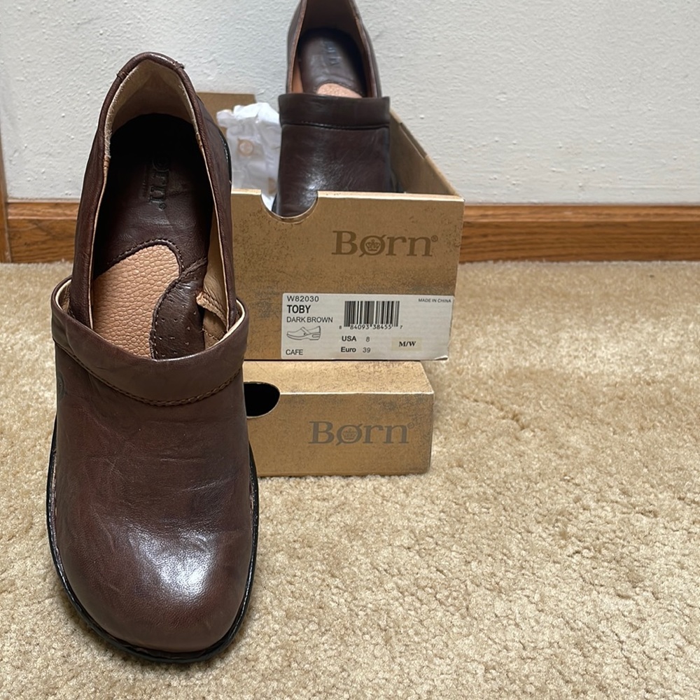 Born Shoes- - Style: Toby Dark Brown, size 8/39. M/W.